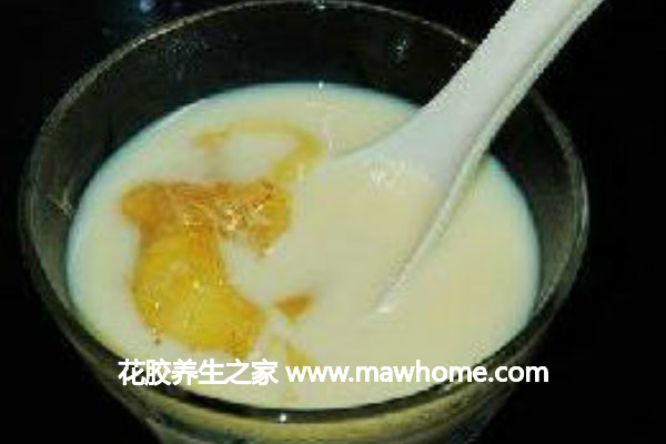花膠燉鮮奶的食用方法