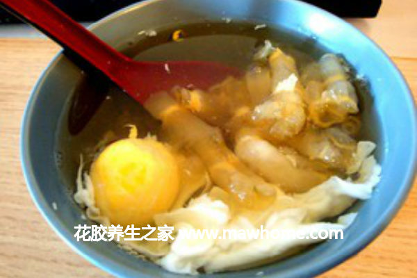 花膠雞蛋姜片糖水