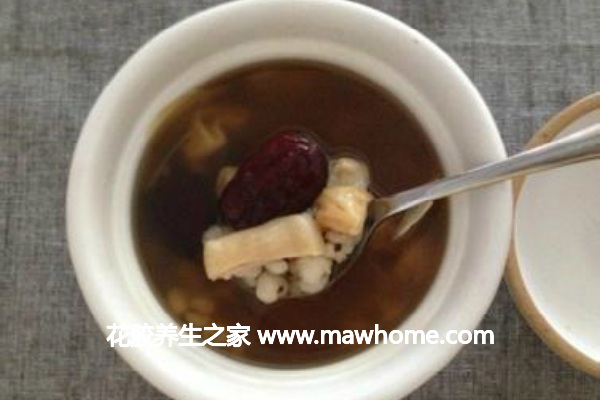 花膠薏米糖水