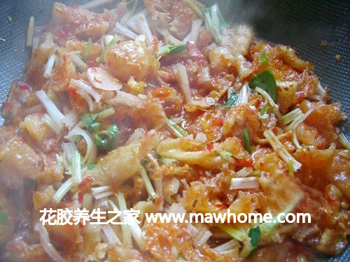 酸辣泡椒炒魚肚