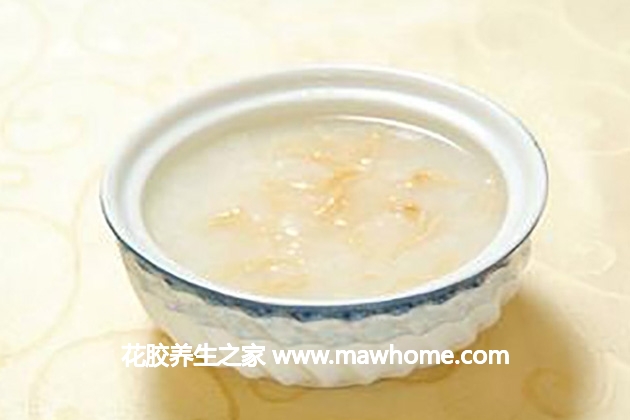 花膠銀杏元貝排骨粥