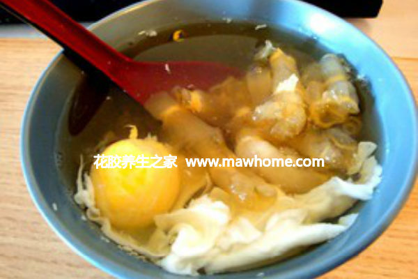 花膠雞蛋姜片糖水