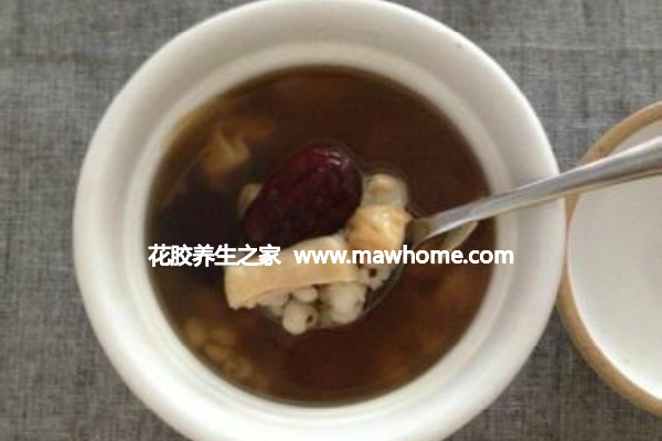 花膠薏米糖水