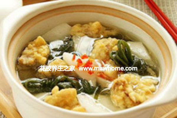 魚膠豆卜雜菜煲