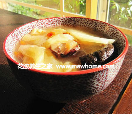 冬菇煲花膠的做法