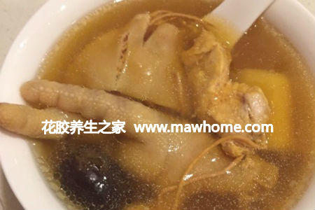 花膠蟲草花山藥雞湯