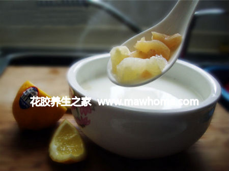 牛奶燉花膠的第8種做法