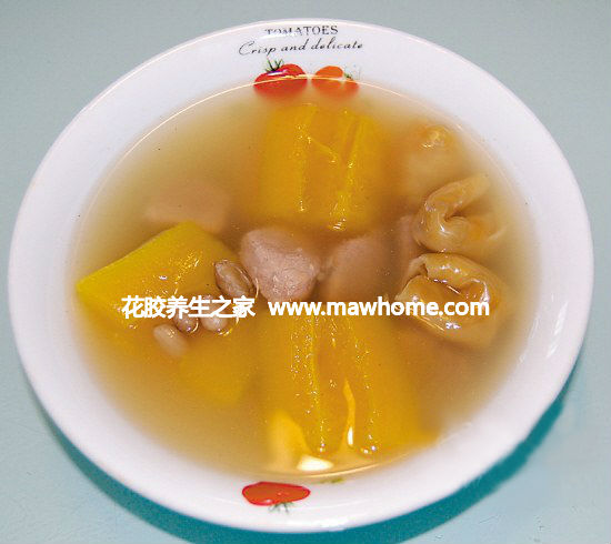 木瓜花膠瘦肉湯的做法