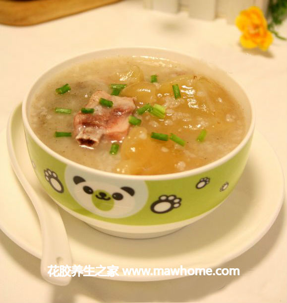花膠海參排骨粥的食用方法