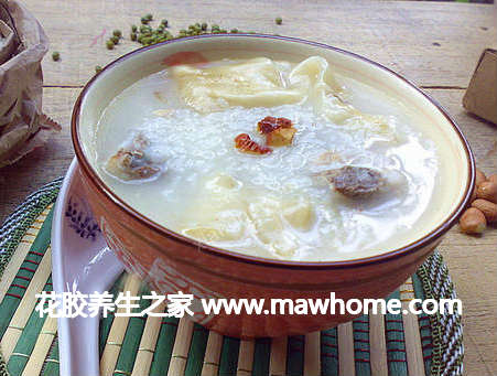 稻香花膠粥的食用方法