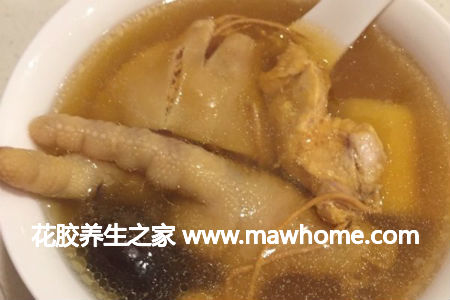花膠蟲草花山藥雞湯