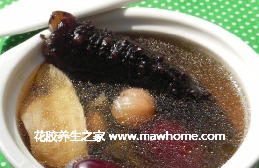 海參燉花膠的功效與作用