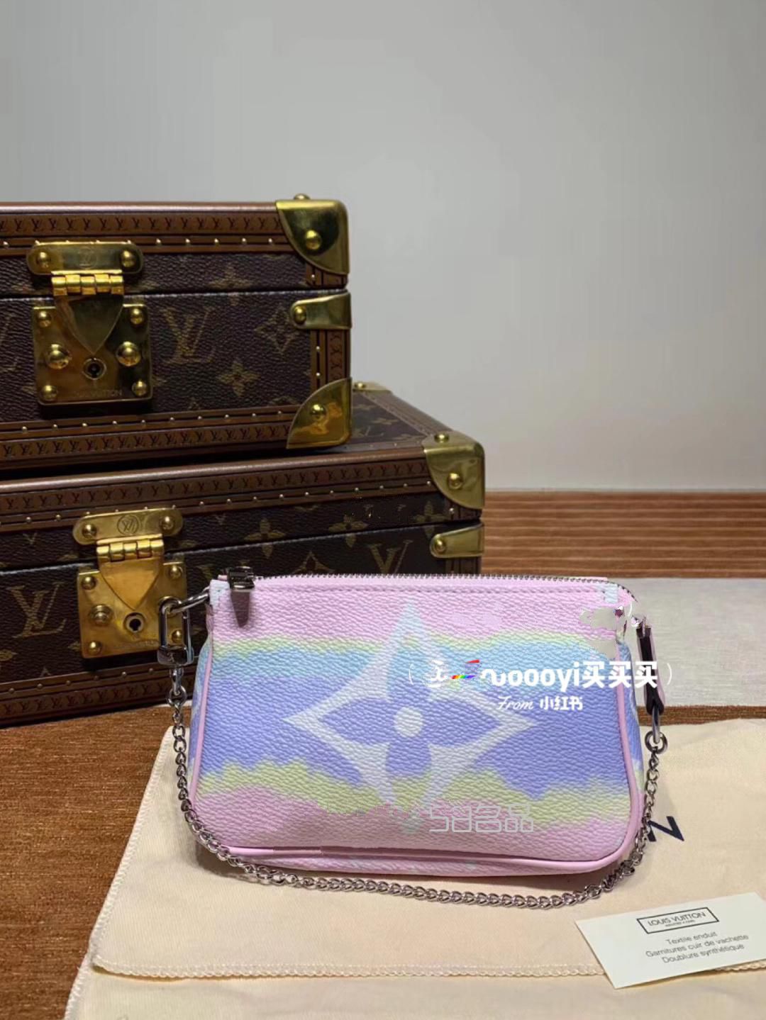 lv2022夏日限定扎染彩虹mini麻將包,lv neonoe手袋圖片
