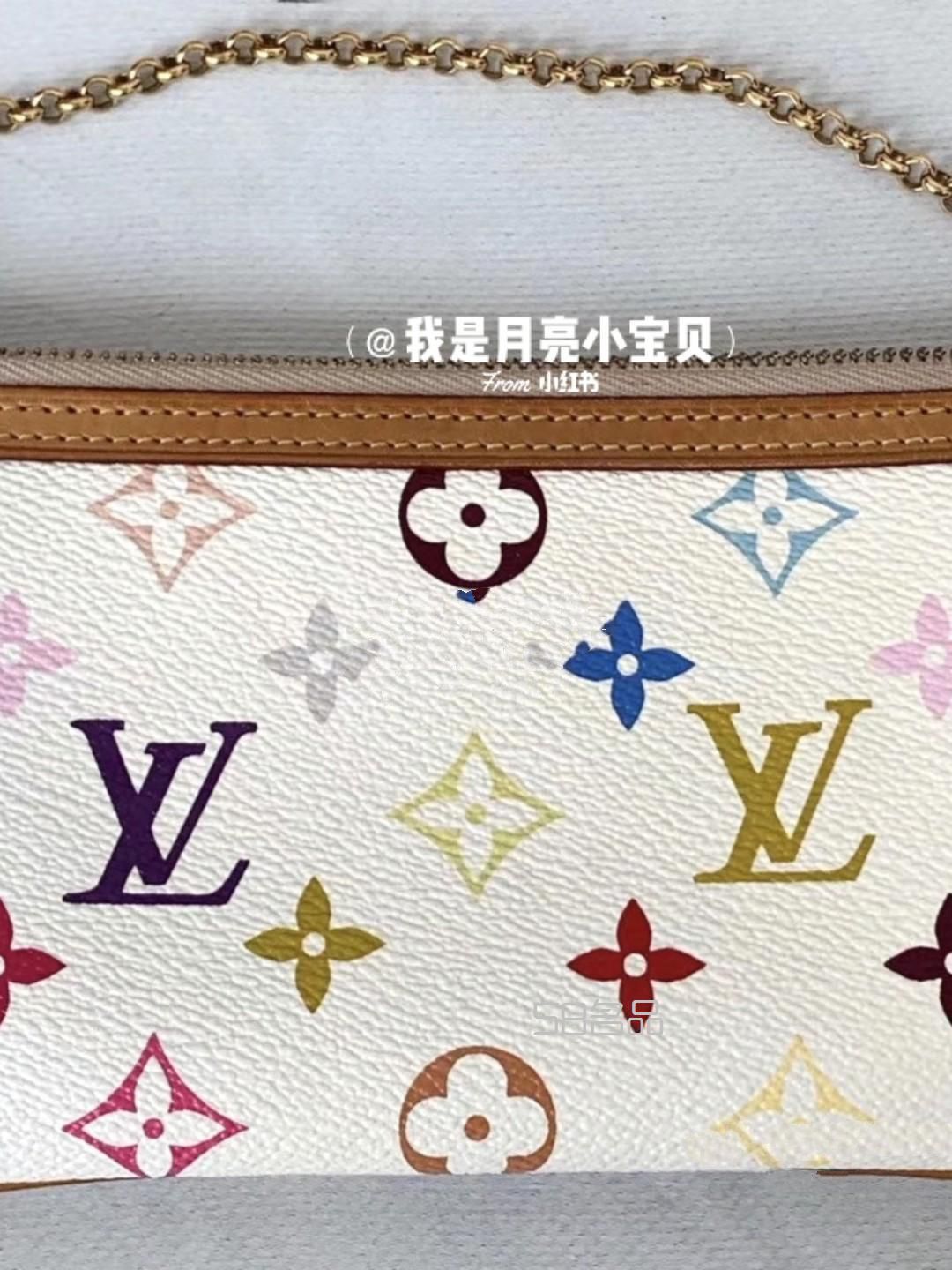 第34只中古包Lv 白三彩麻將包,kimono lv