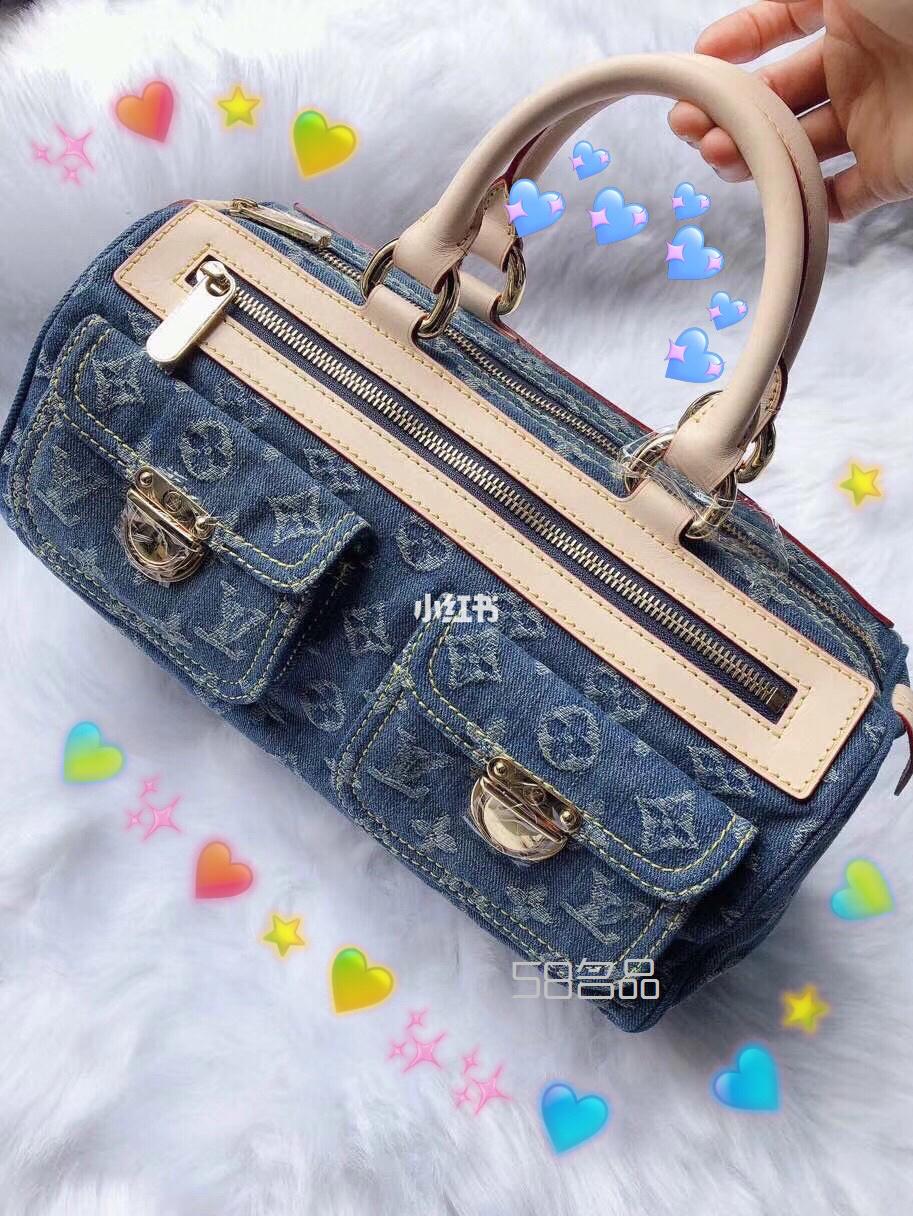 lv中古牛仔枕頭包再也不用擔心刮皮皮咯,lv中國官網女包