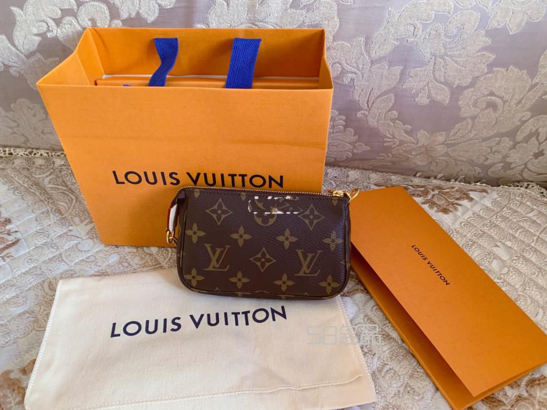 Lv mini麻將包,lv老花皮