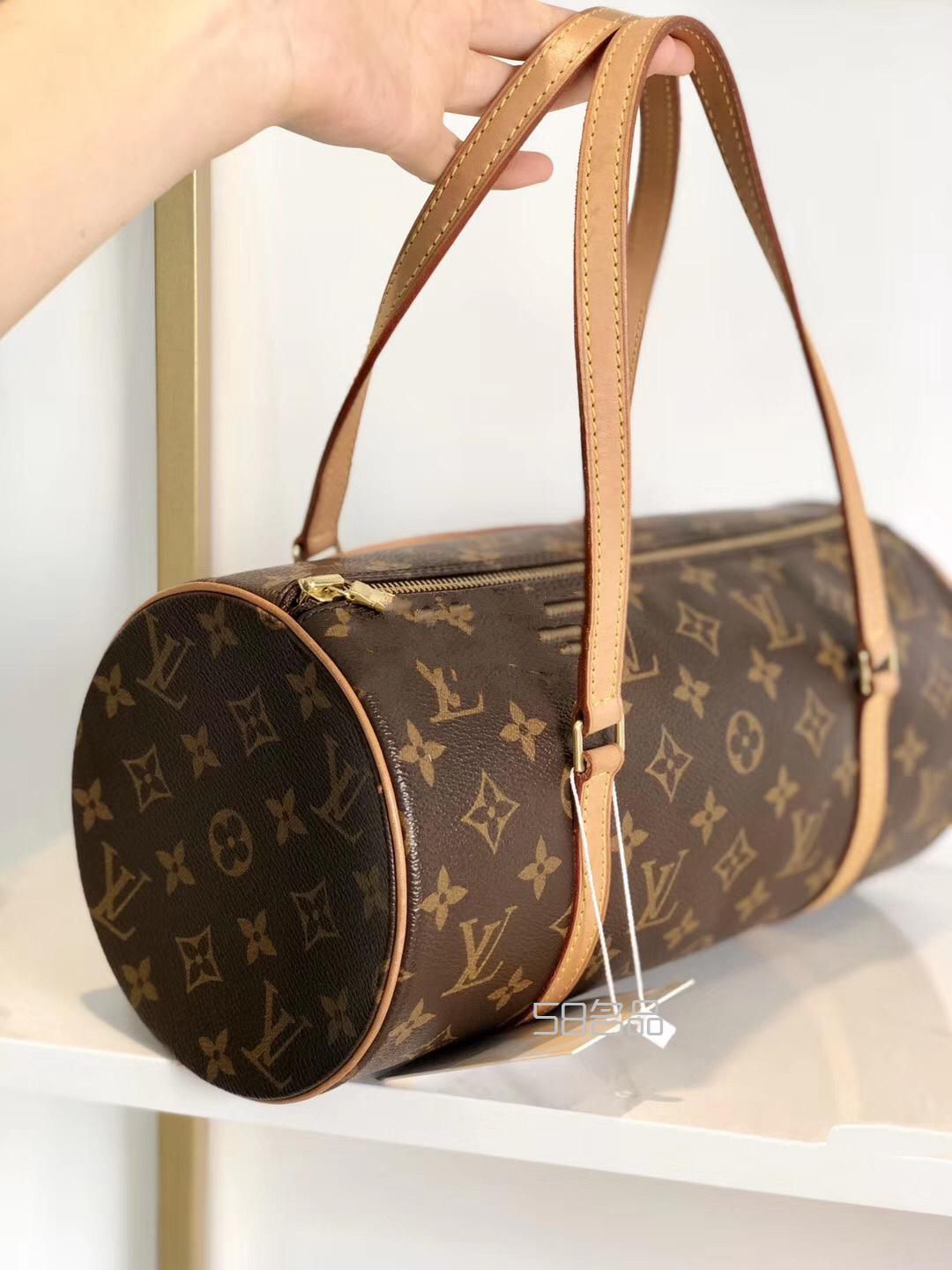Lv老花圓筒子母包成色嘎嘎新配皮淺蜜色,lv sarah 16新款