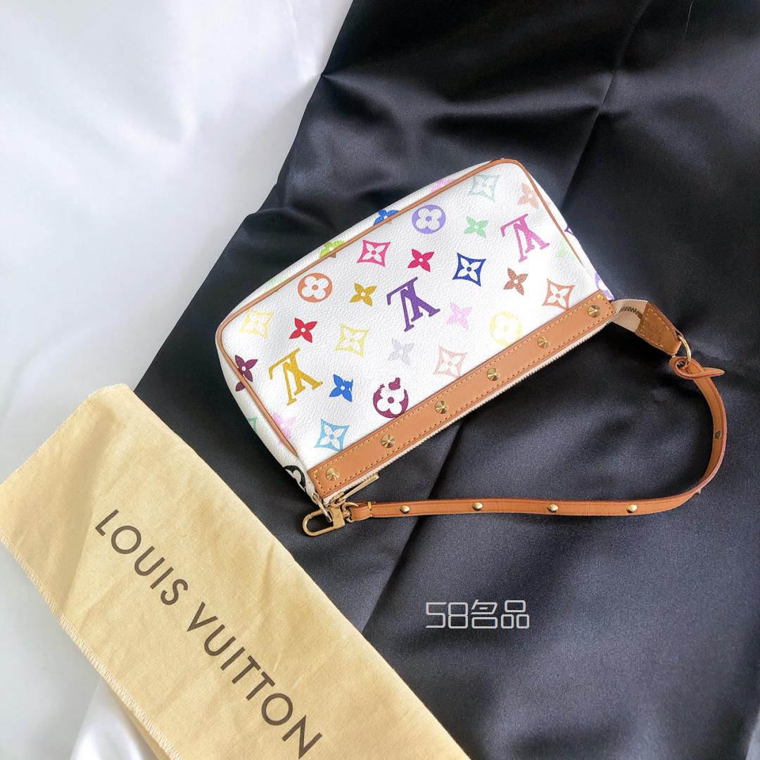 LV白三彩老花麻將包,高仿lv腰帶型號