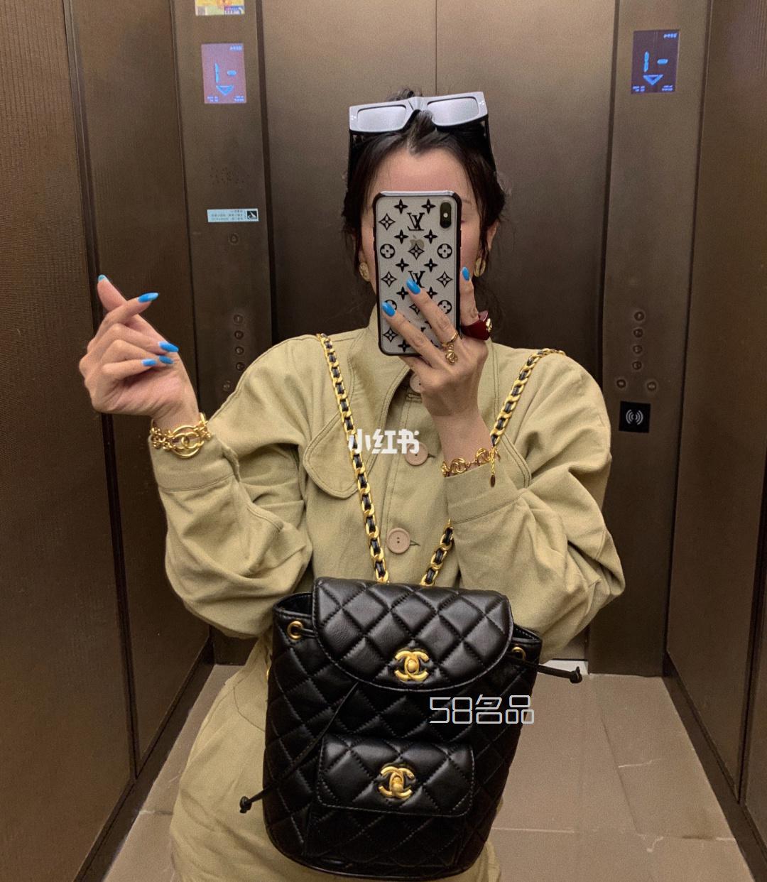 香奈兒保齡球包中古雙肩包Lv老花肯豆雙肩包,lv最新箱包廣告大片