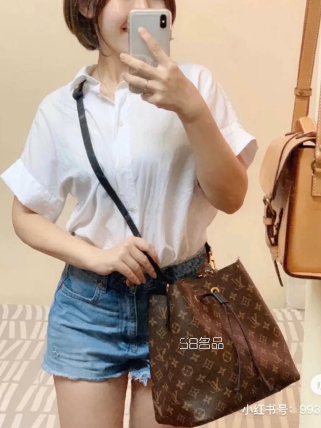 矮個子肉肉女的LV neonoe vs noe bb 水桶包,lv的貝殼包買漆皮還是水波紋好