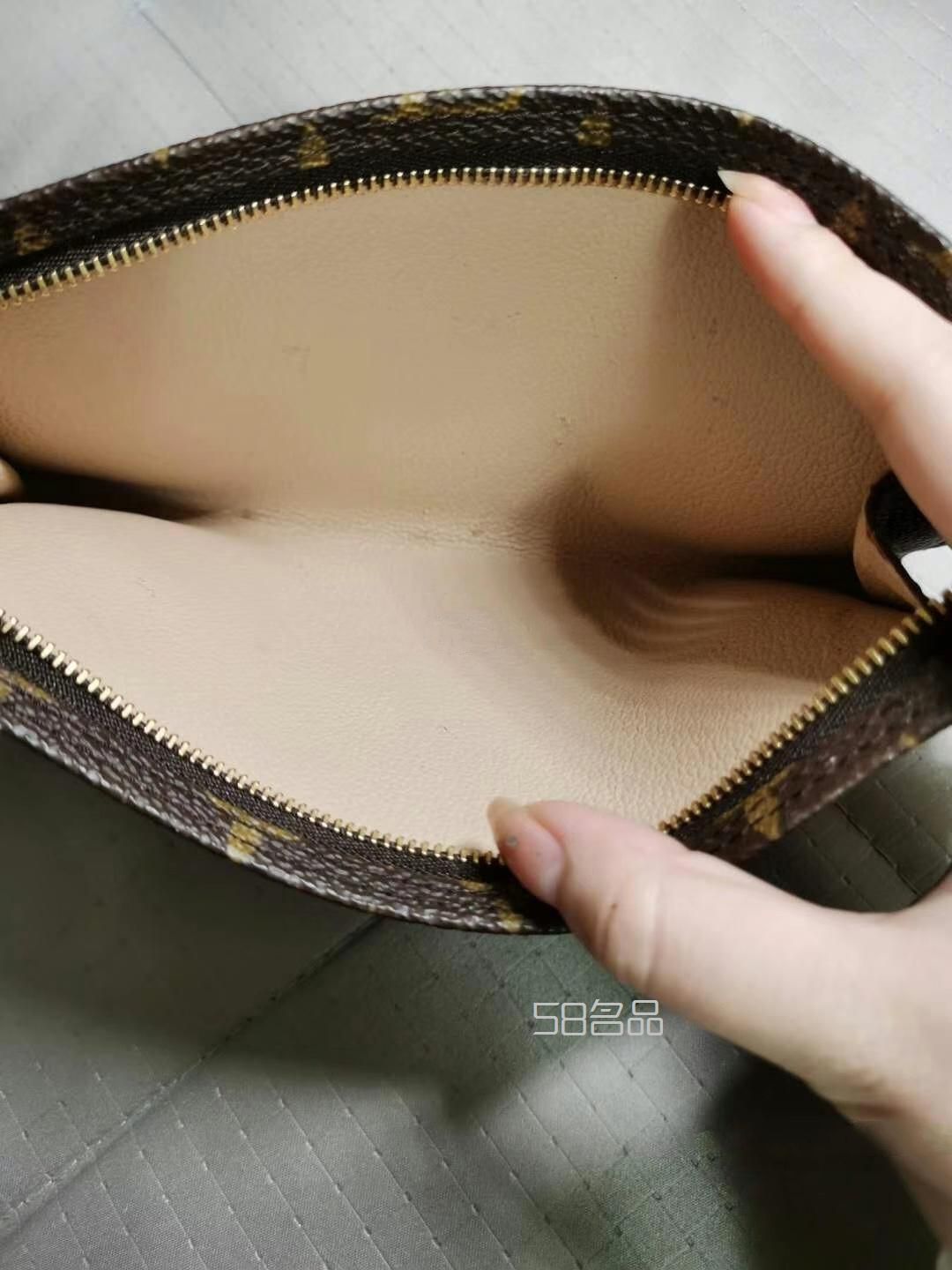 中古LV老花大號子包珍珠手提vintage,白色lv包