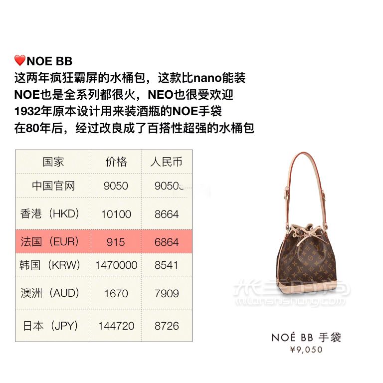 LV包包最經典的9款包，LV包全球價格對比，祝大家都能買到心水的包