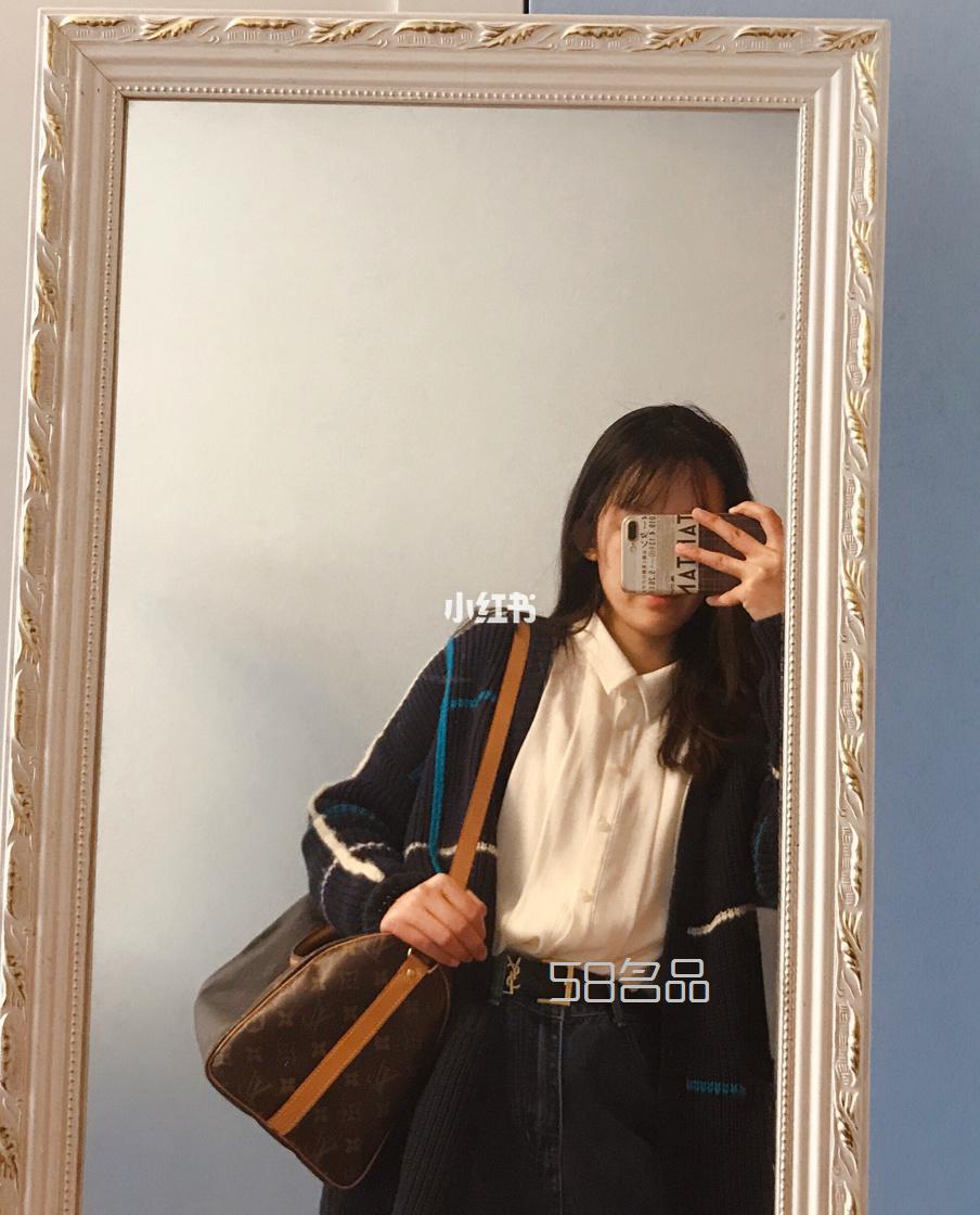 LV speedy30老花包上身圖,媽媽淘汰下來的包,lv子母包系帶